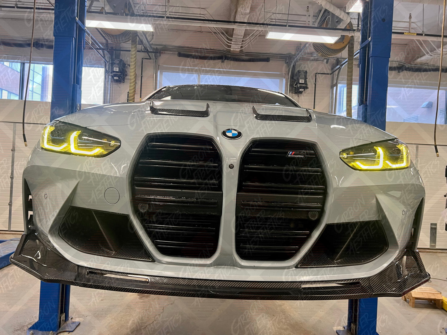 Bmw G80 M3 G82 M4 G83 M4 Dry Carbon Fiber Vorsteiner Style Front Lip