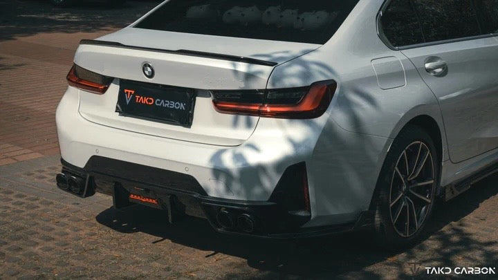 BMW G20 G21 M340 330 Facelift TAKD Design Dry Carbon Fiber Rear Diffuser 2023+ V2 Style