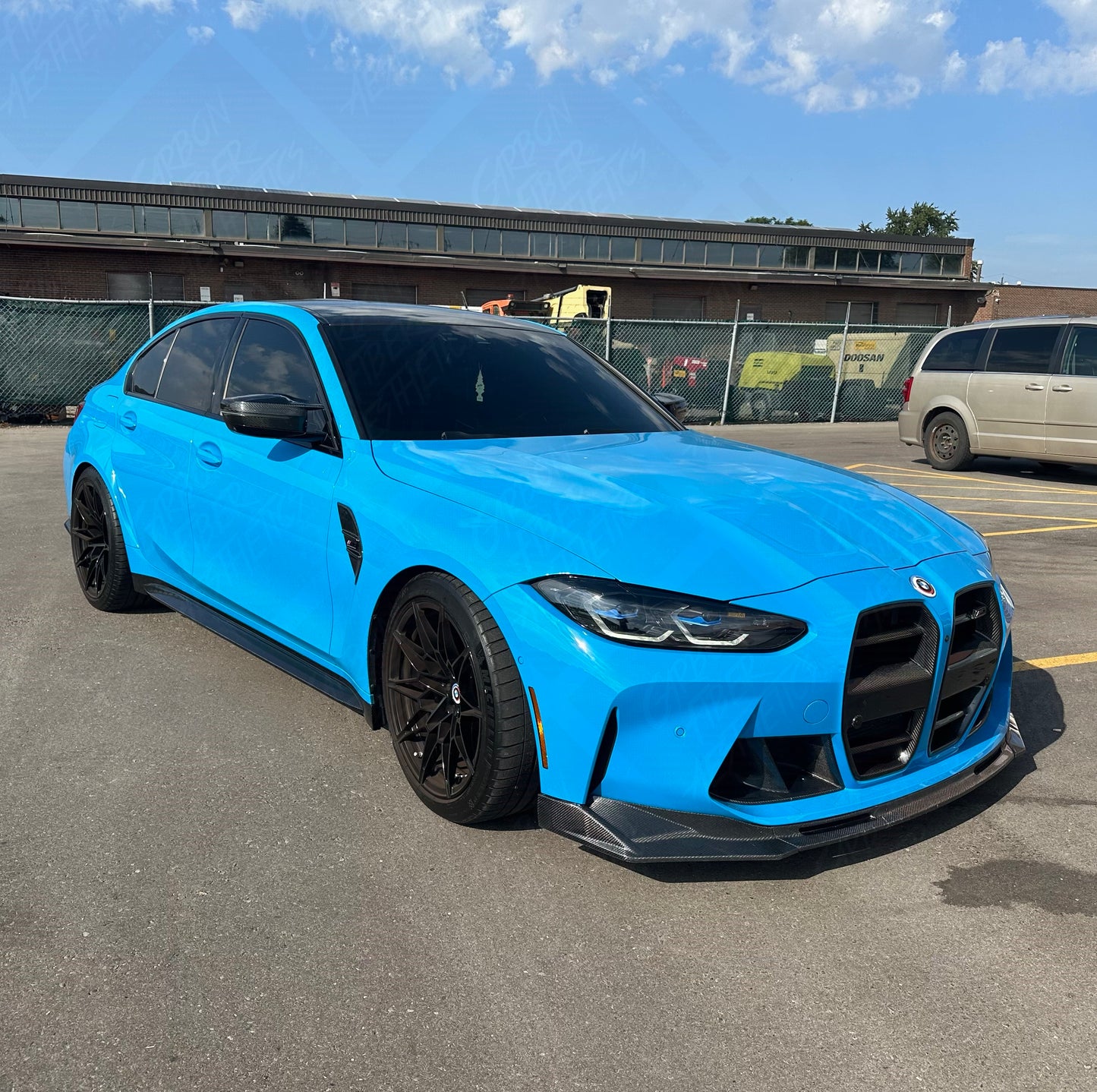 BMW G81/G80 M3 OEM Style Dry Carbon Fiber Side Skirts 2021+