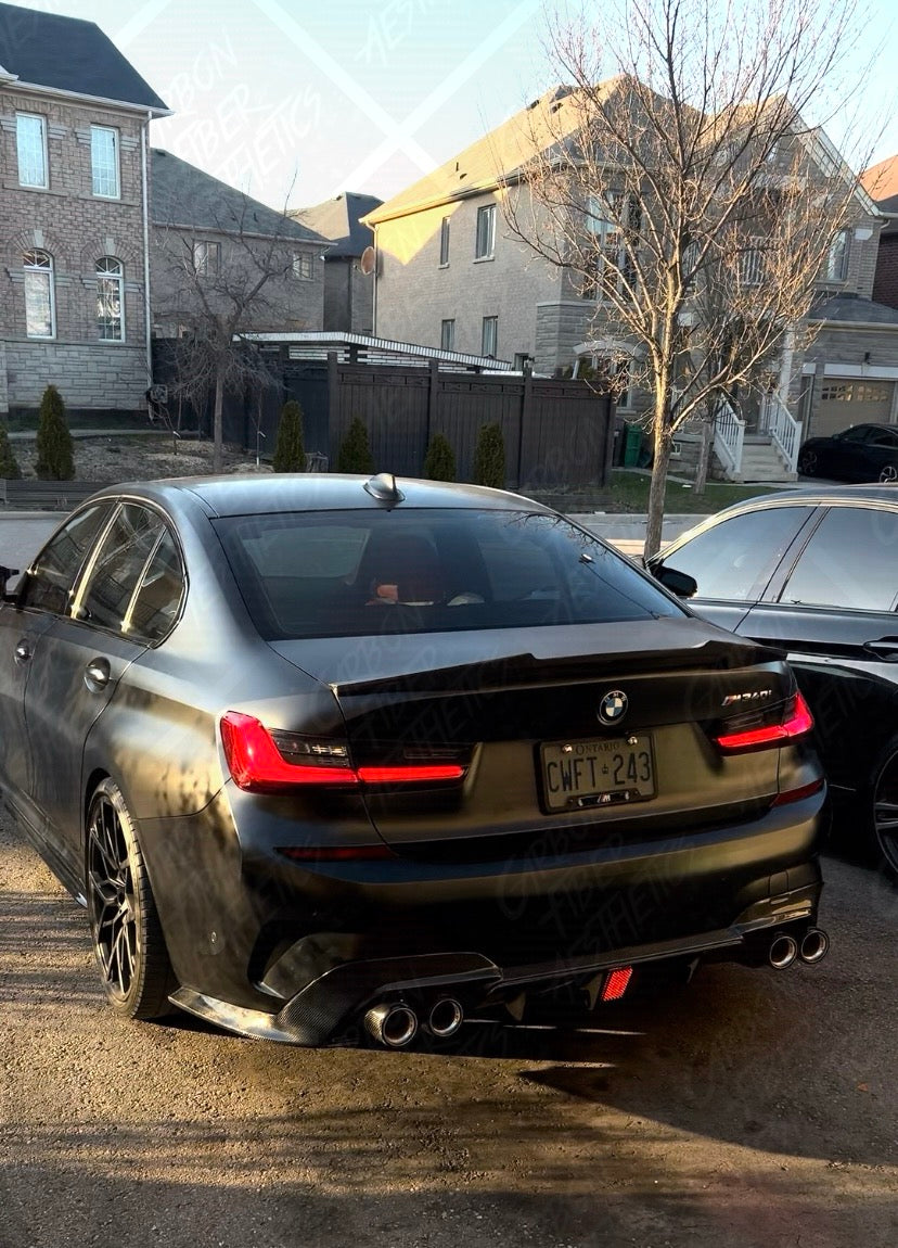 BMW G42 M240i G20 M340i G22 M440i Carbon Fiber Exhaust Tips Quad Tips 2019-2024 Pre Facelift and Facelift