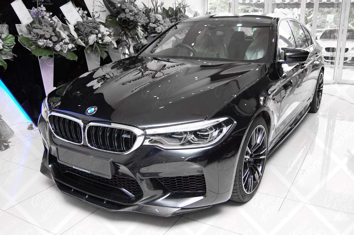 BMW F90 M5 2018-2020 Dry Carbon Fiber RKP Style Front Lip