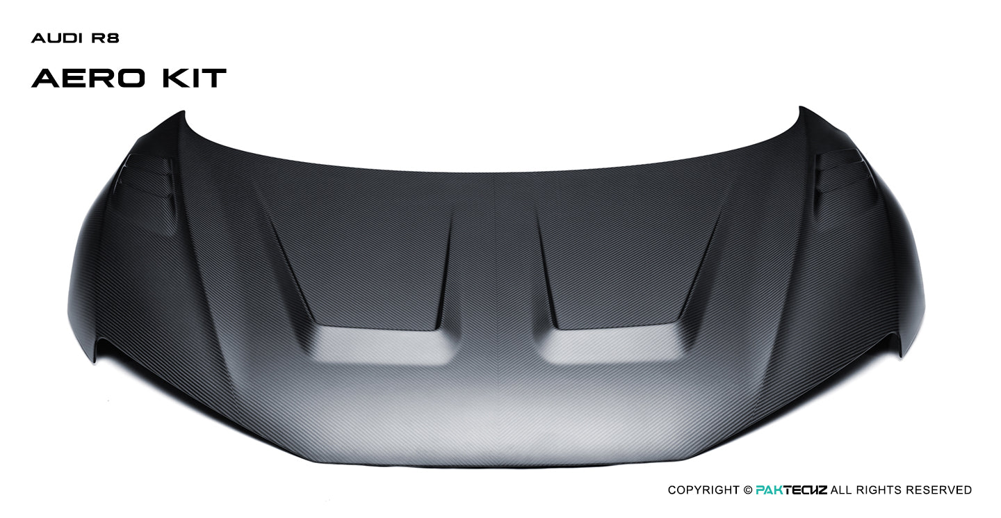Audi R8 Paktechz Design Carbon Fiber Hood 2016-2023