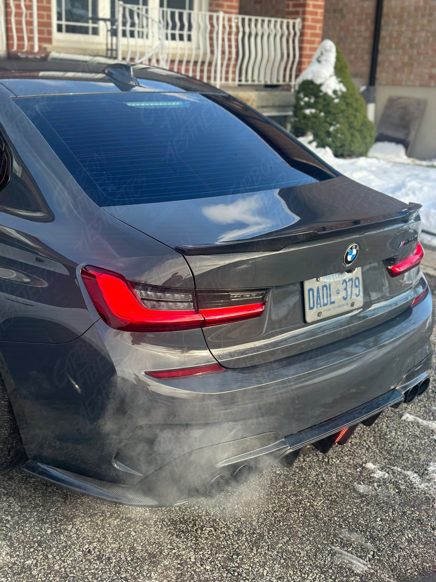 BMW G20 G21 M340 330 M Sport Carbon Fiber Rear Diffuser CMST Style 19-23
