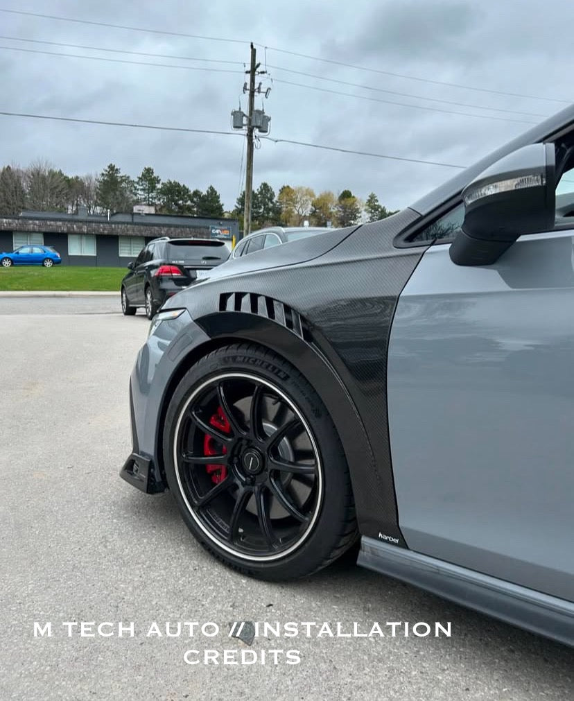 Volkswagen Golf GTI/R MK8 Dry Carbon Fiber Fenders Karbel Design 2022+