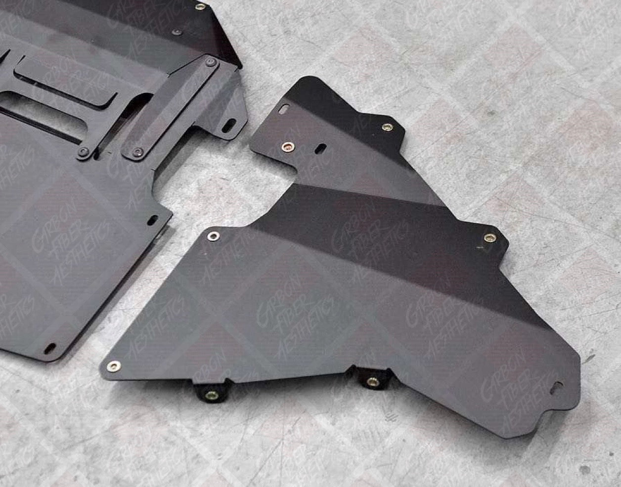 BMW G80 M3 G82 M4 G83 M4 Aluminum Skid Plate Oil Cooler Guard 3-piece kit