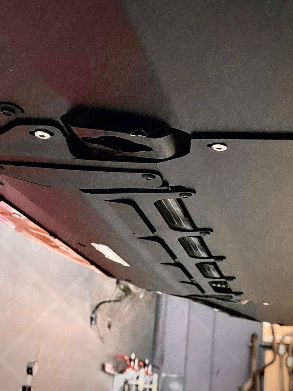 BMW G80 M3 G82 M4 G83 M4 Aluminum Skid Plate Oil Cooler Guard 3-piece kit