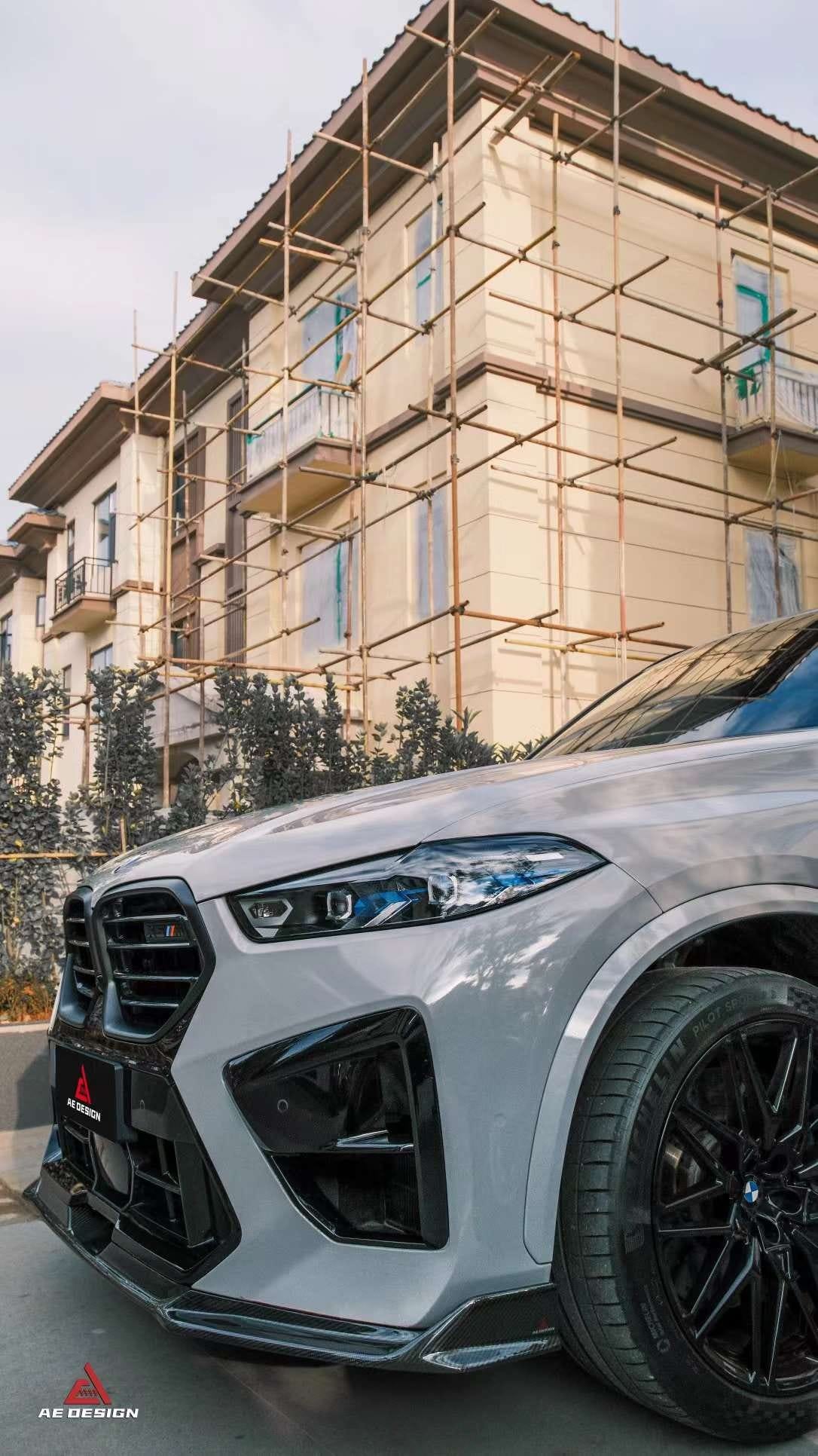 BMW F95 X5M F96 X6M 2023+ ArmorExtend Design Carbon Fiber Front Lip AE Style