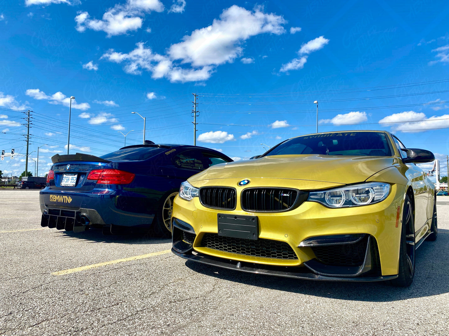 BMW F80 M3 F82/F83 M4 M Performance Style Dry Carbon Fiber Front Lip