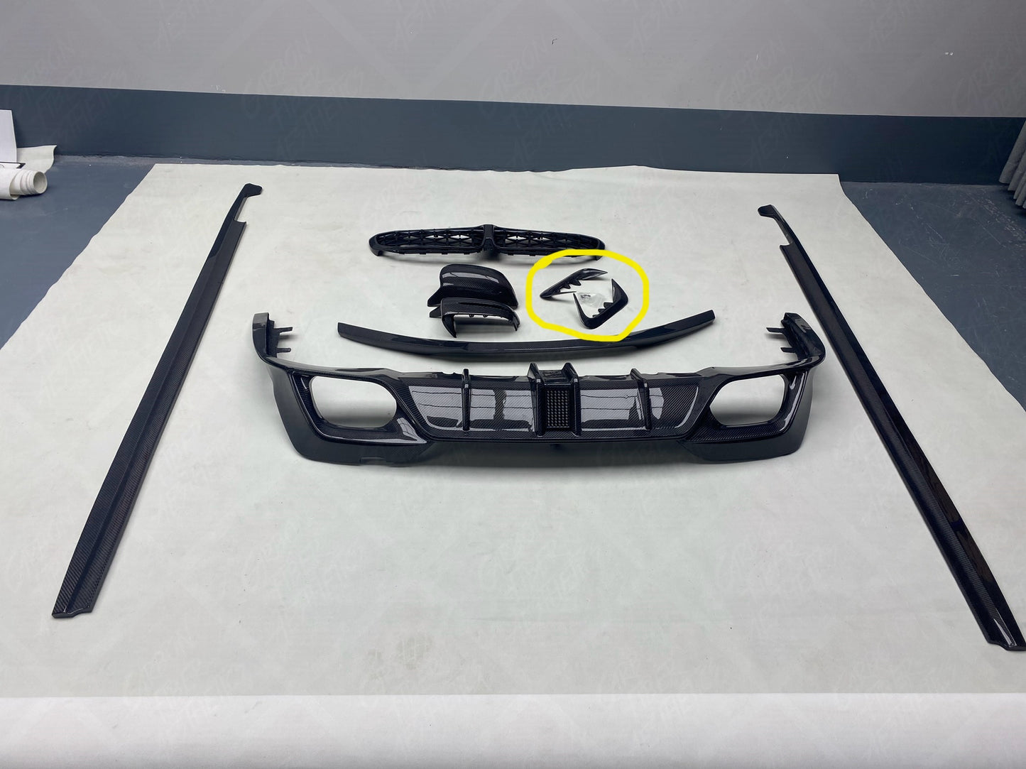 BMW G20 G21 M340 330 M Sport Carbon Fiber Rear Bumper Fins Canards Karbel Style 2019-2022