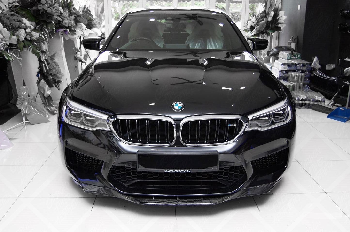 BMW F90 M5 2018-2020 Dry Carbon Fiber RKP Style Front Lip