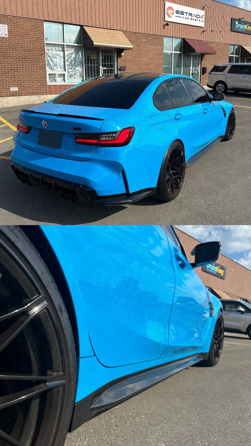 BMW G81/G80 M3 OEM Style Dry Carbon Fiber Side Skirts 2021+