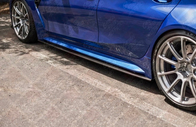 BMW G81/G80 M3 G83/G82 M4 Dry Carbon Fiber Side Skirts MHC/R44 Style 2021+