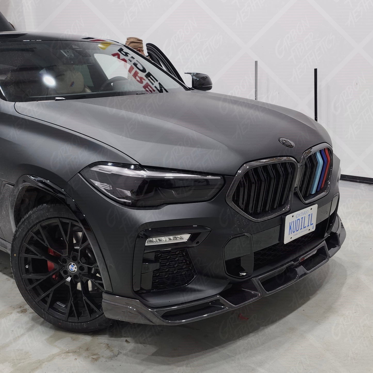 BMW G06 X6 M Sport Carbon Fiber Front Lip Larte Style 2020-2023