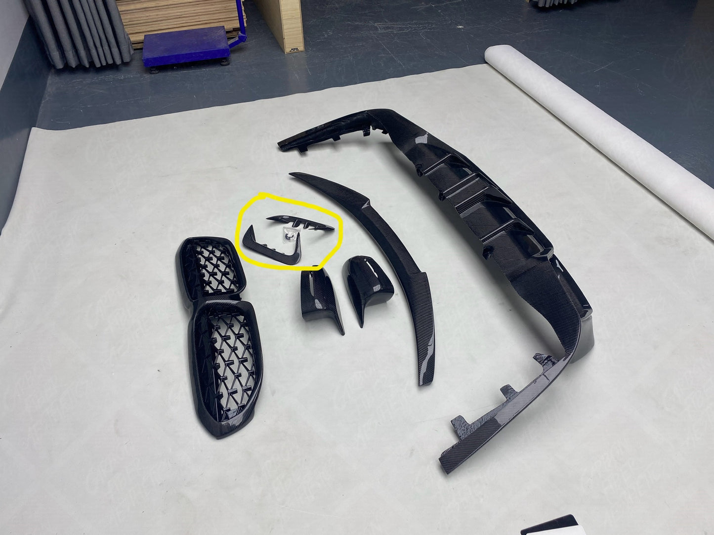 BMW G20 G21 M340 330 M Sport Carbon Fiber Rear Bumper Fins Canards Karbel Style 2019-2022