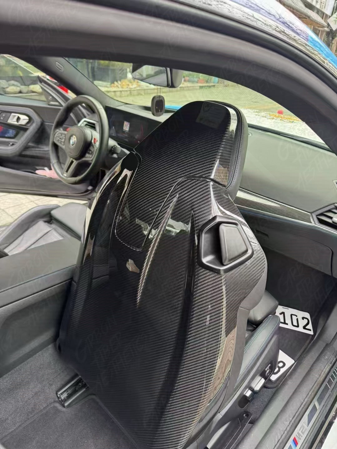 BMW F92 M8 G82 M4 G87 M2 Dry Carbon Fiber Seat Backs/Backseat Replacement
