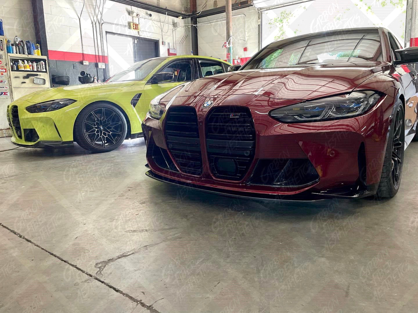 BMW G82 G83 M4 & G80 M3 Dry Carbon Fiber Front Bumper Air Vents V2