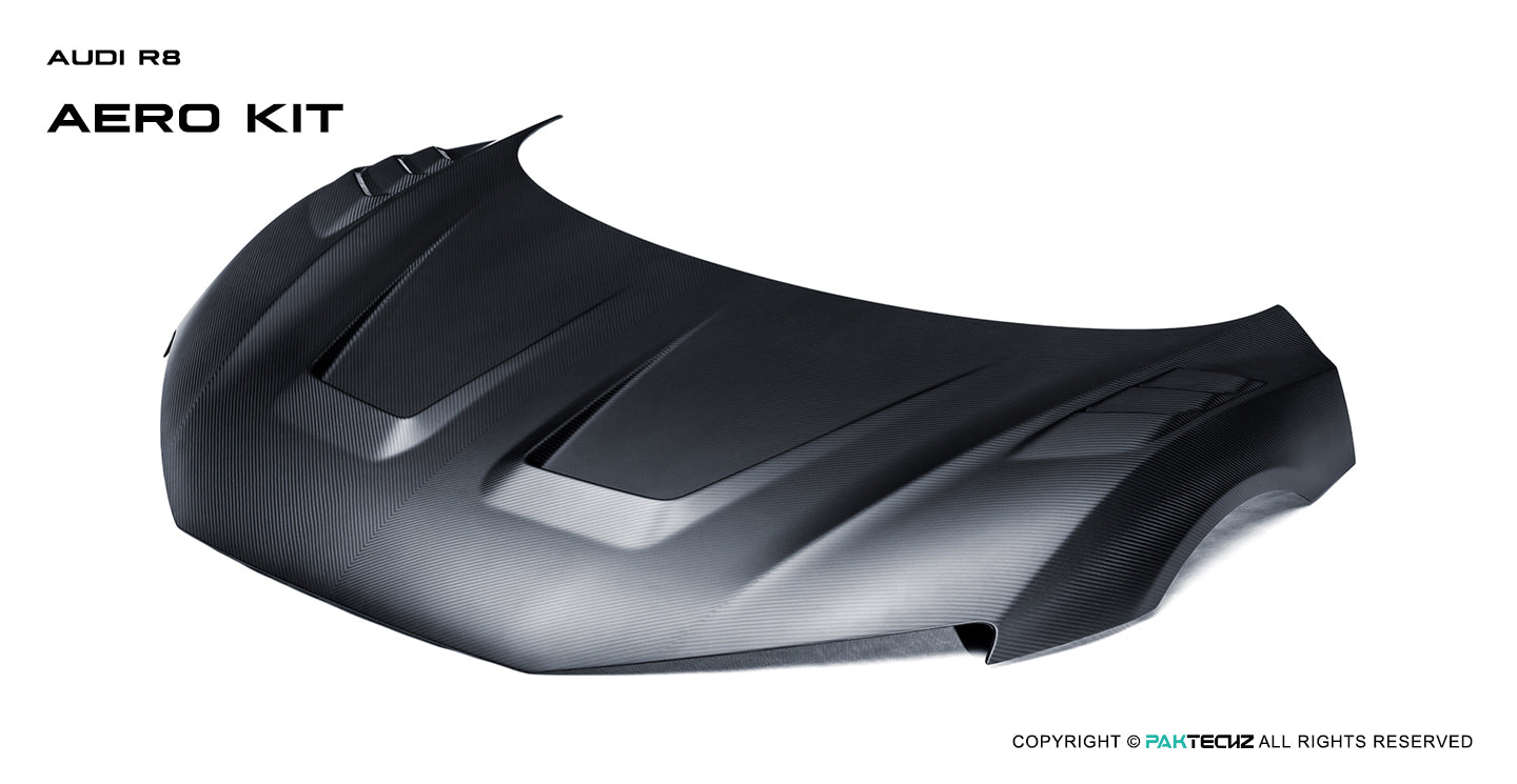 Audi R8 Paktechz Design Carbon Fiber Hood 2016-2023