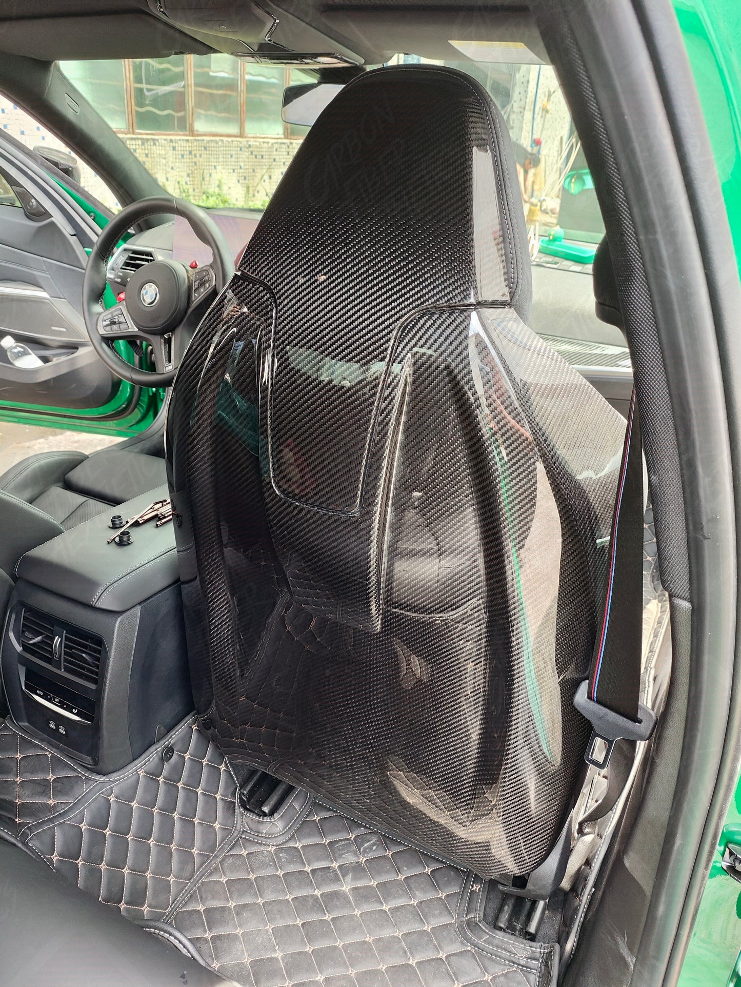 BMW F93 M8 G80 M3 F97 X3M F98 X4M Dry Carbon Fiber Seat Backs/Backseat Replacement