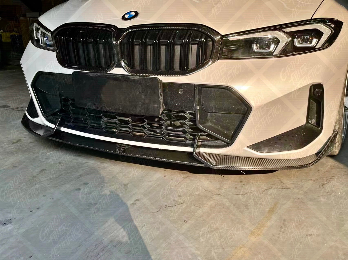BMW G20 G21 M340 330 Facelift Adro Style Carbon Fiber Front Lip 2023+ BY TAKD Design