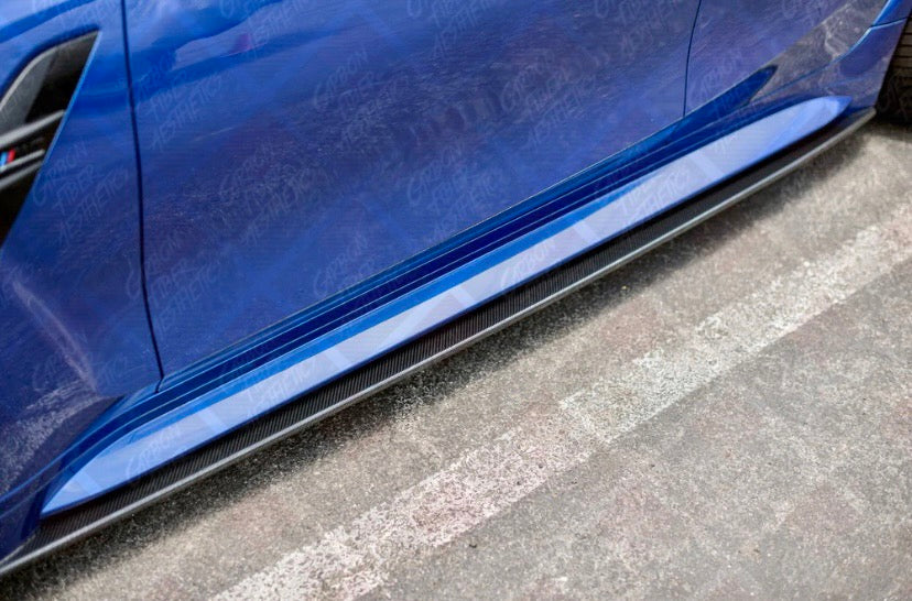 BMW G81/G80 M3 G83/G82 M4 Dry Carbon Fiber Side Skirts MHC/R44 Style 2021+