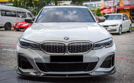 BMW G20 G21 Carbon Fiber Front Lip AC Style Pre Facelift 19-22 M Sport