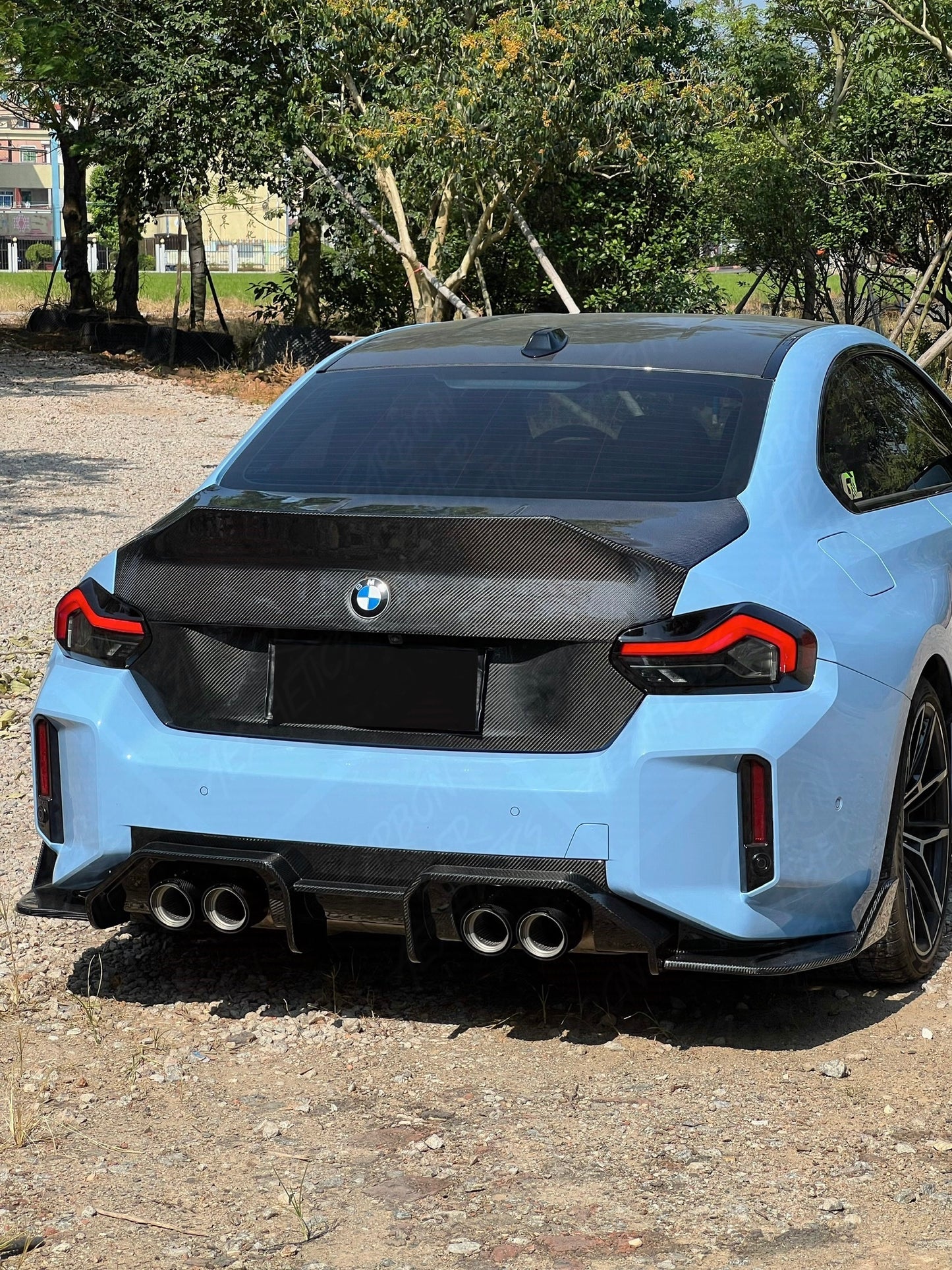 BMW G87 M2 AD Style Dry Carbon Fiber Rear Diffuser 3pcs