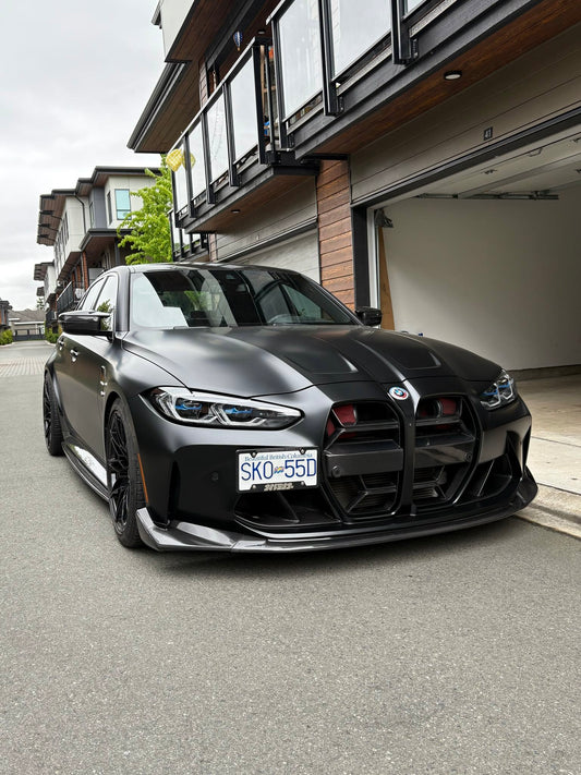 BMW M3 M4 Carbon Fiber MHC Style Side Skirts 2021–2026 G80 G81 G82 G83