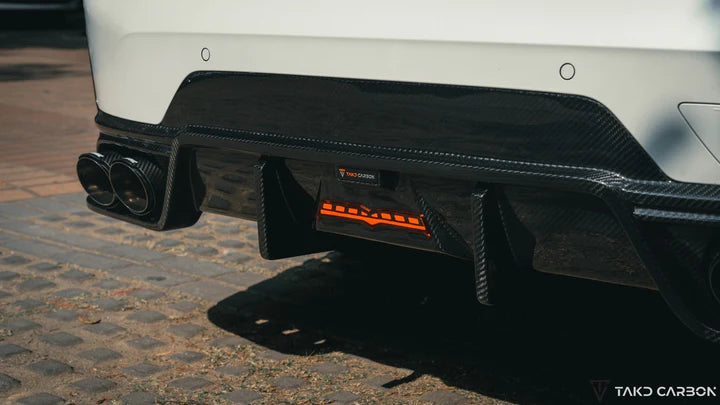 BMW G20 G21 M340 330 Facelift TAKD Design Dry Carbon Fiber Rear Diffuser 2023+ V2 Style