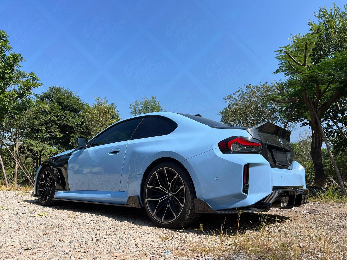 BMW G87 M2 AD Style Dry Carbon Fiber Rear Diffuser 3pcs