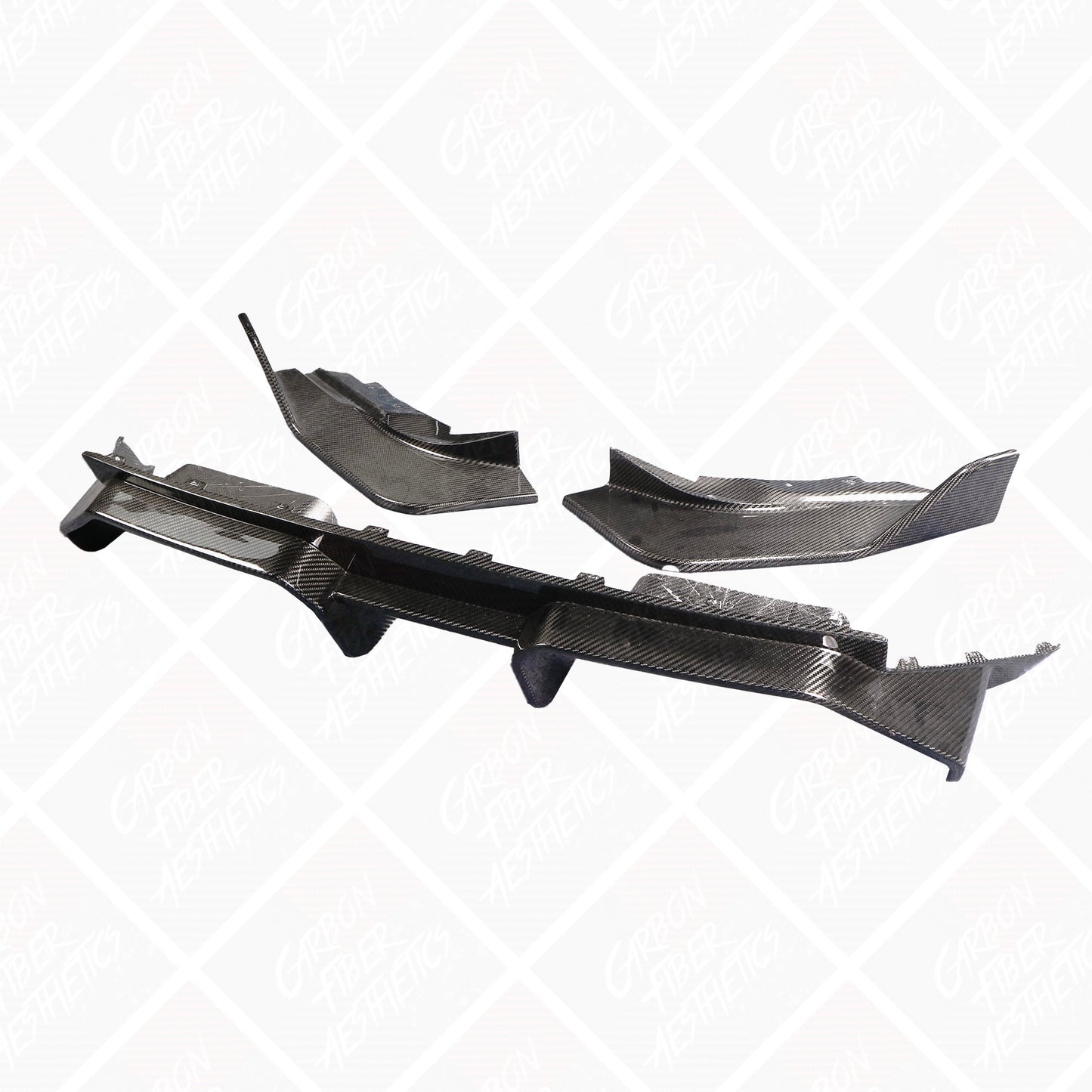 BMW G87 M2 AD Style Dry Carbon Fiber Rear Diffuser 3pcs