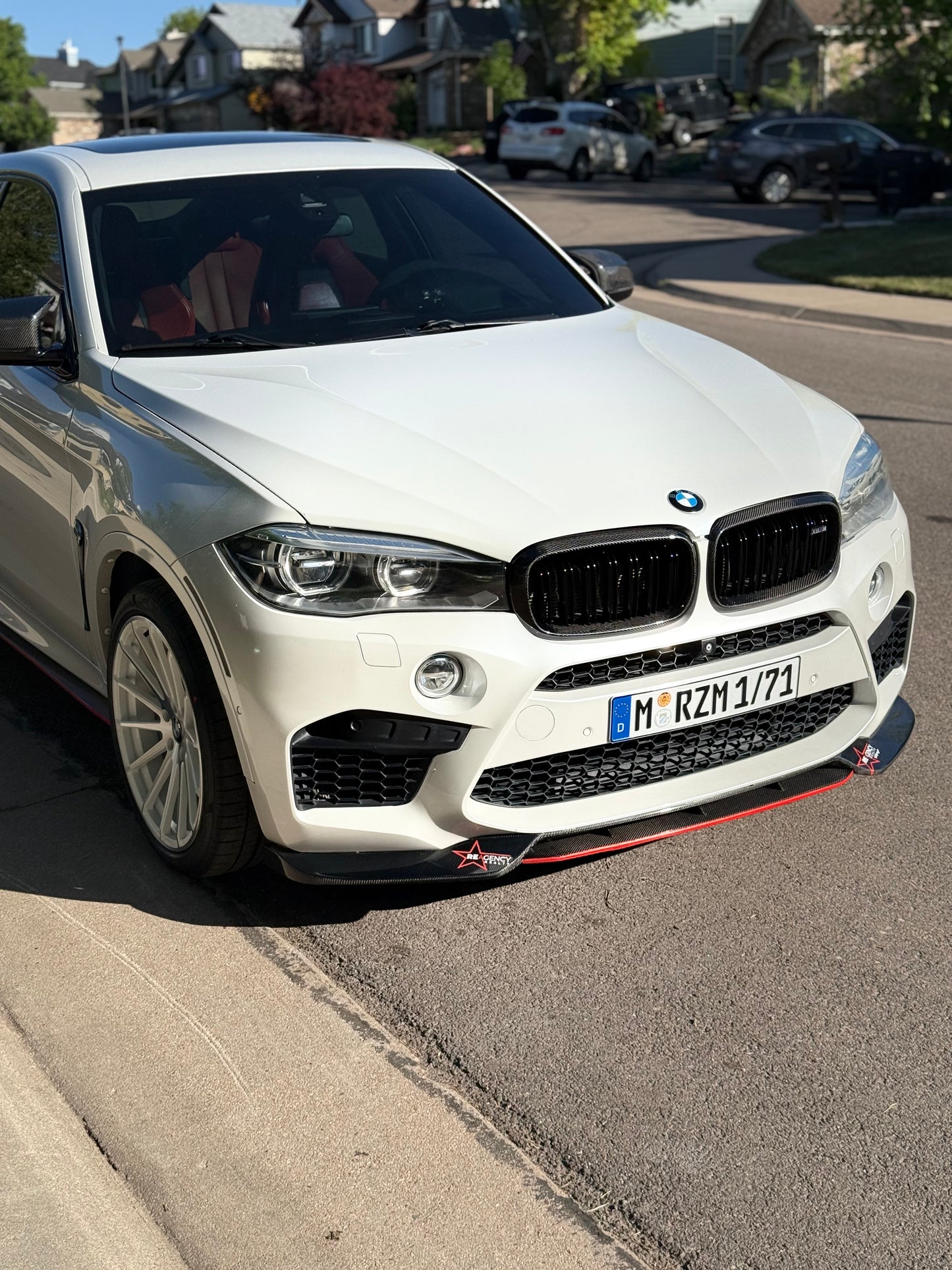 BMW F85 X5M F86 X6M Vorsteiner Style Carbon Fiber Front Lip