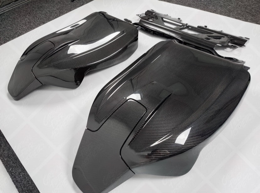BMW F93 M8 G80 M3 F97 X3M F98 X4M Dry Carbon Fiber Seat Backs/Backseat Replacement