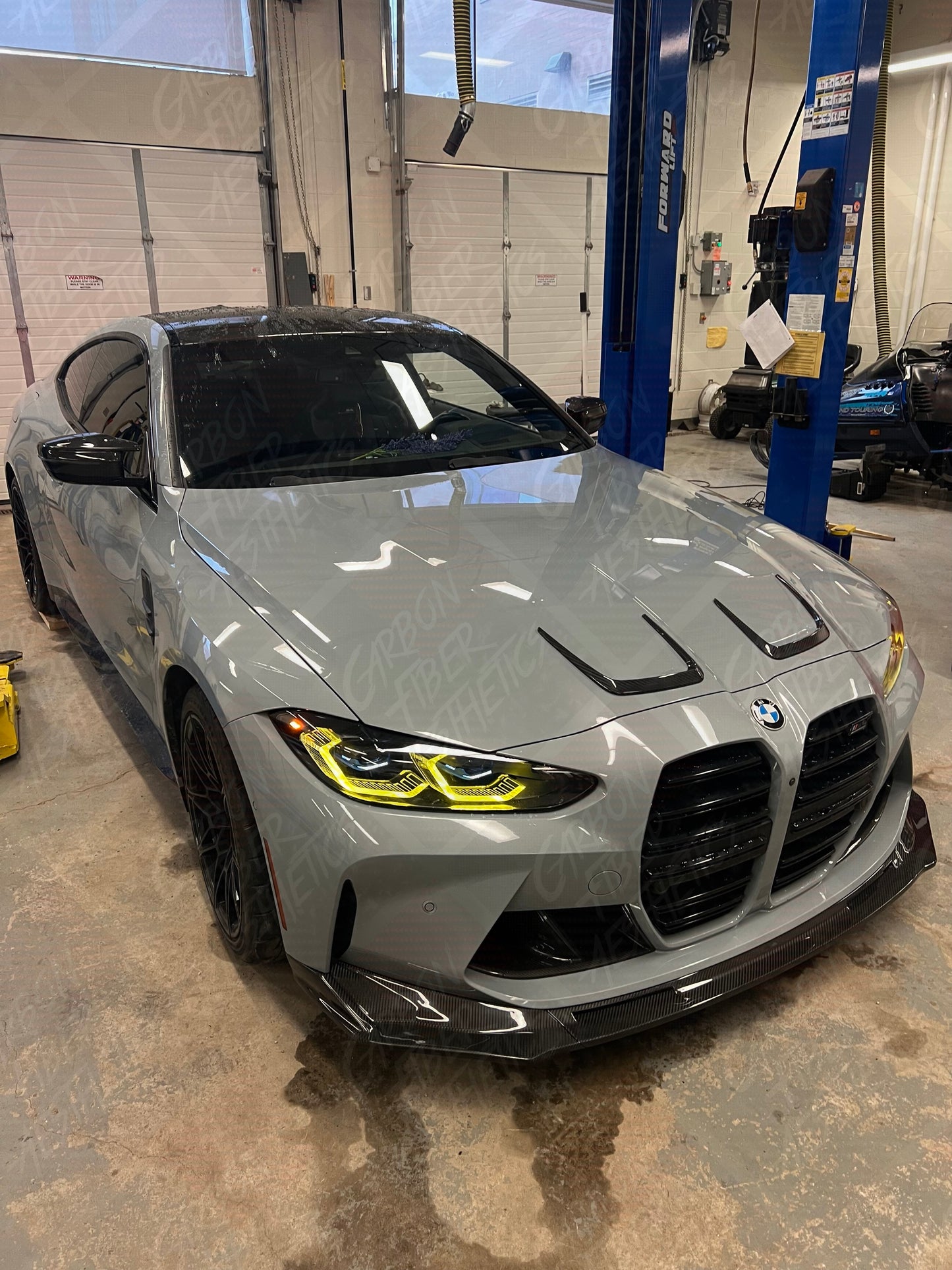 Bmw G80 M3 G82 M4 G83 M4 Dry Carbon Fiber Vorsteiner Style Front Lip