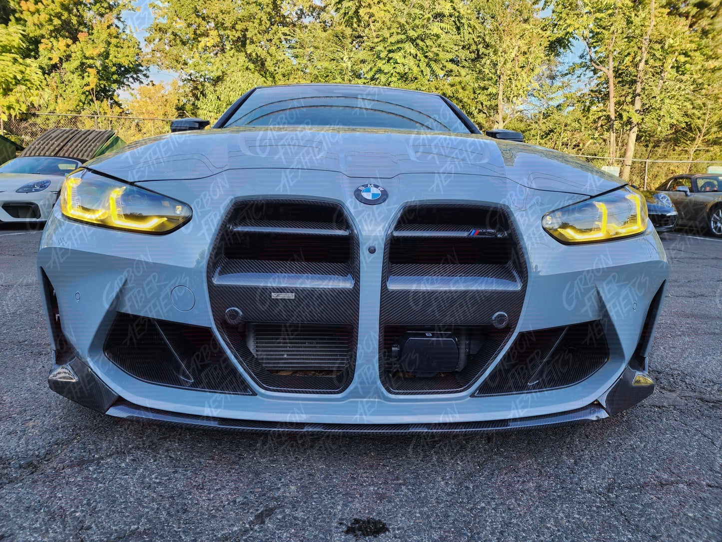 BMW G80 M3 G82 M4 G83 M4 Dry Carbon Fiber Vorsteiner Style Grille