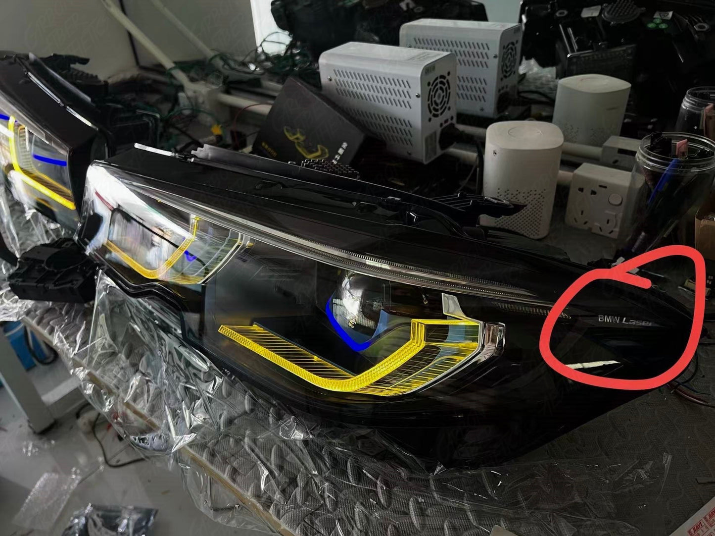 BMW G20 G21 M340 330 Pre Facelift Dual Colour Changing Laser Headlights 2019-2022