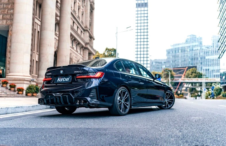 BMW G20 G21 M340 330 Facelift Karbel Design Dry Carbon Fiber Rear Diffuser 2023+ V1 Style