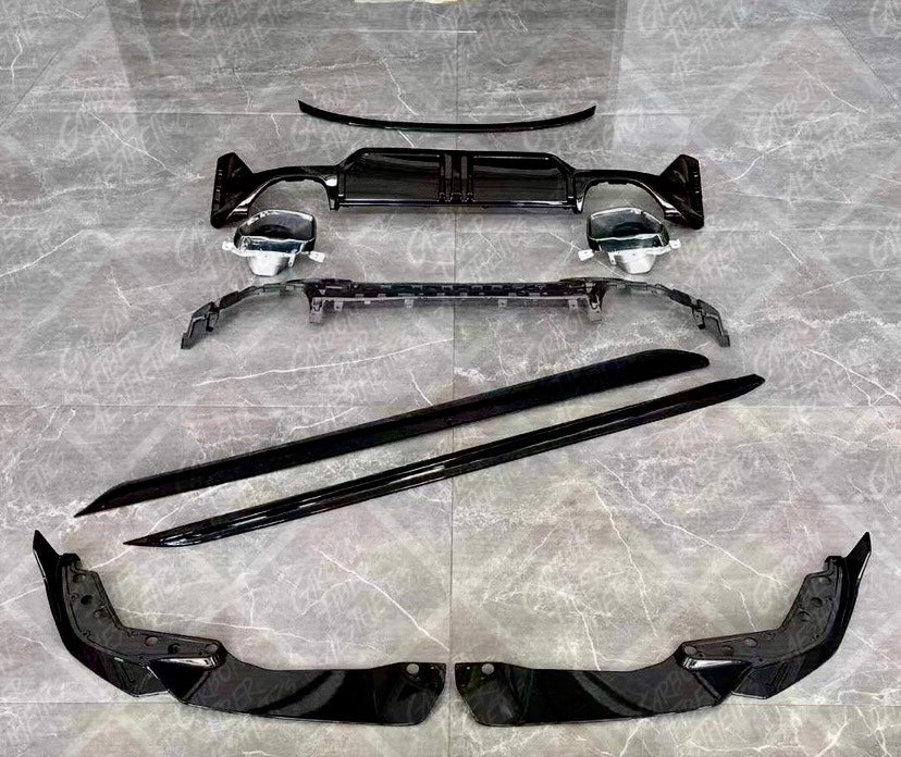 BMW G20 G21 M340 330 M Sport Gloss Black Front Lip M Performance 2023+