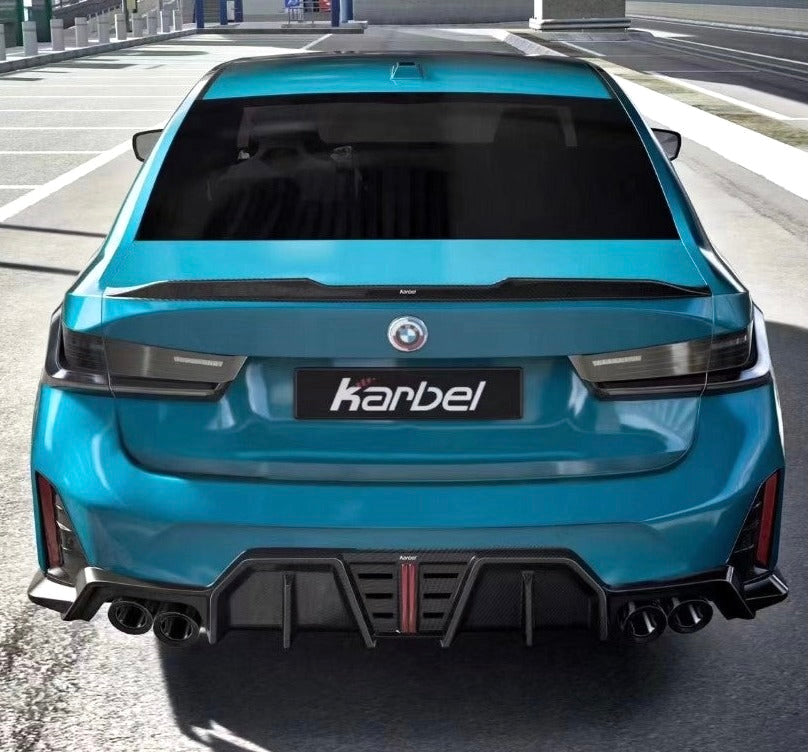 BMW G20 G21 M340 330 Facelift Karbel Design Dry Carbon Fiber Rear Diffuser 2023+ V2 Style