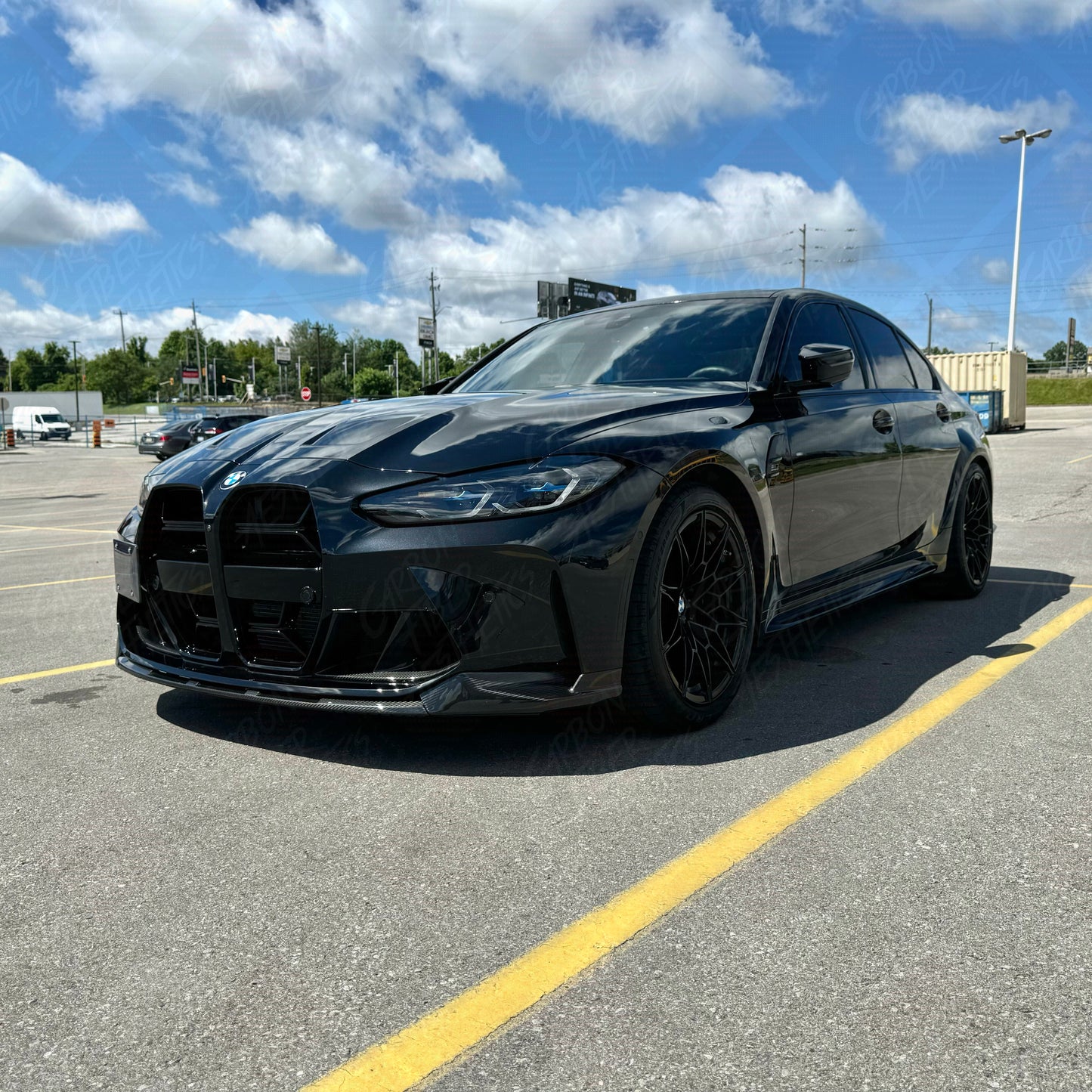 BMW G81/G80 M3 G83/G82 M4 Dry Carbon Fiber M Performance Style Front Lip 2021+