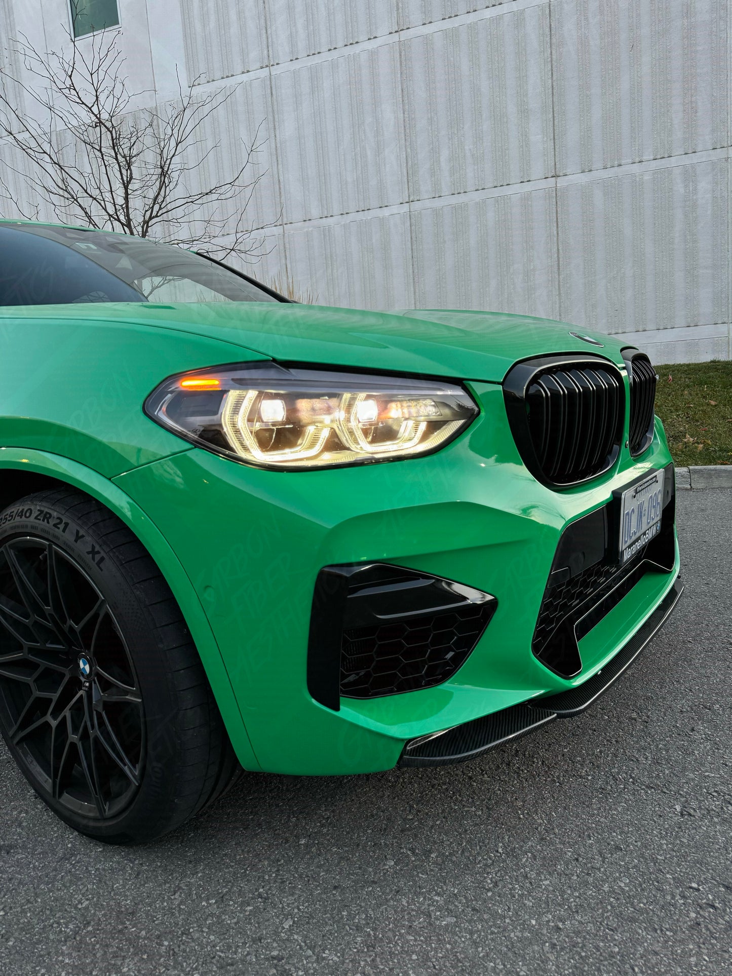 BMW X3M F97 X4M F98 Carbon Fiber Sterckenn Style Front Lip Pre Lci