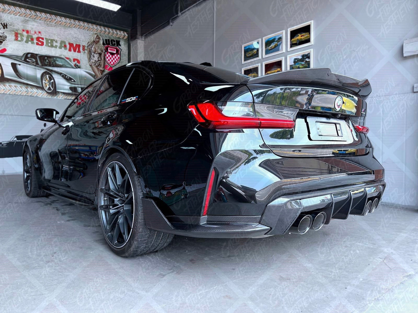 BMW G81/G80 M3 Dry Carbon Fiber M Performance Style Rear Winglets Splitters