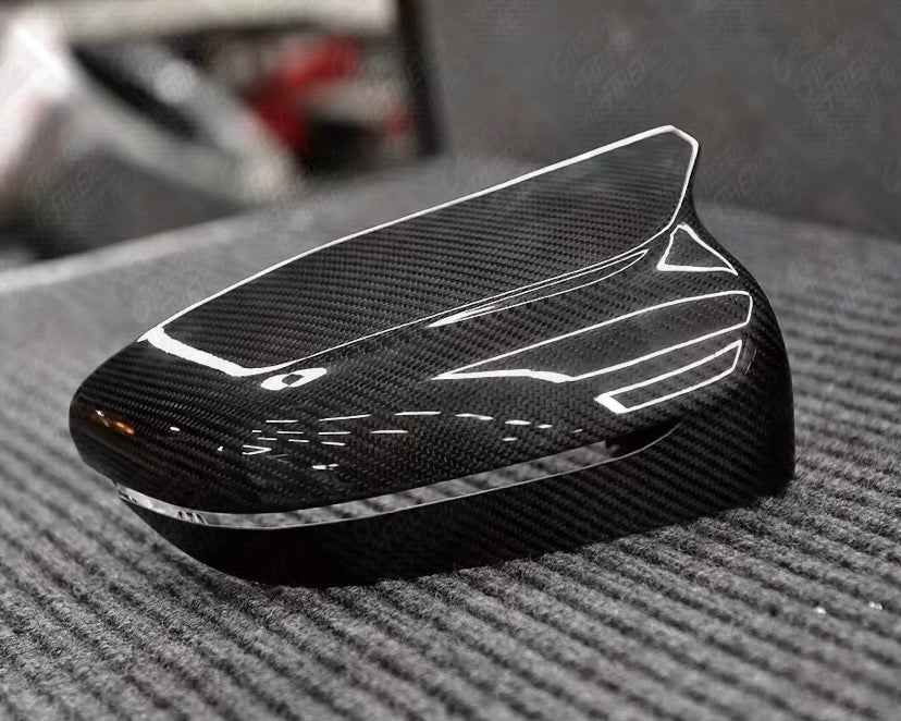 BMW M8 F91 F92 F93 Dry Carbon Fiber Mirror Caps M Style