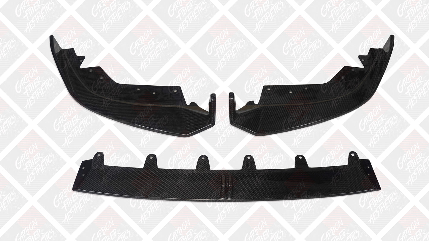BMW G20 G21 M340 330 Facelift Adro Style Carbon Fiber Front Lip 2023+ BY TAKD Design
