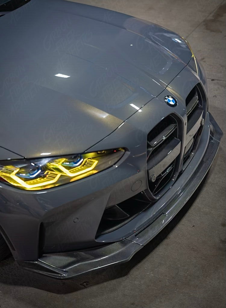Bmw G80 M3 G82 M4 G83 M4 Dry Carbon Fiber Vorsteiner Style Front Lip