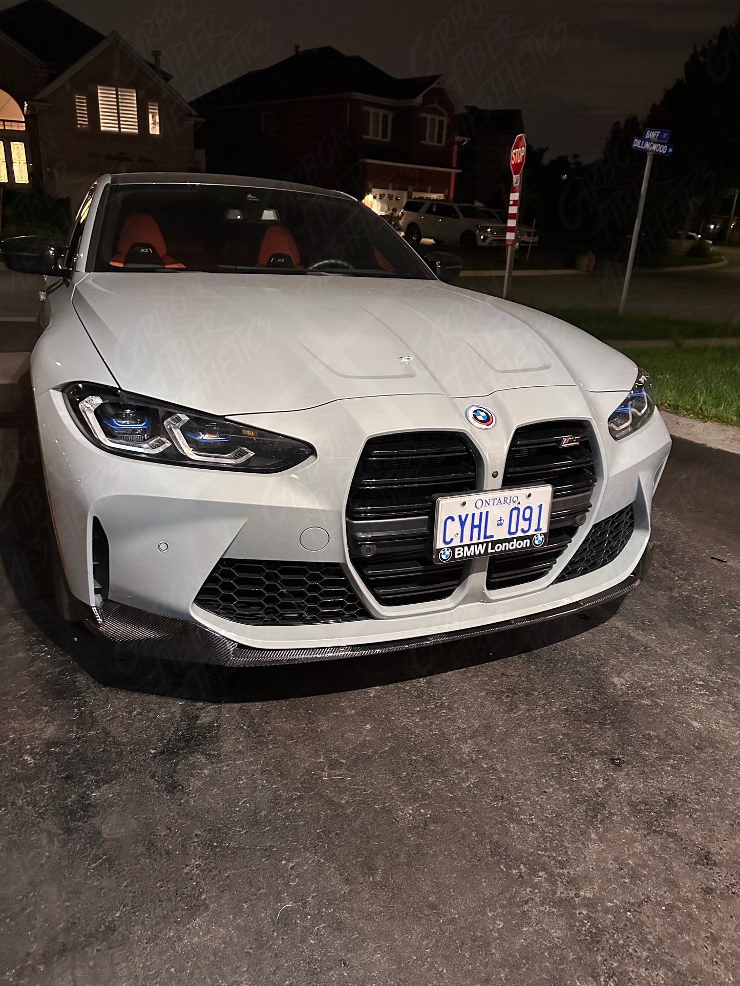 BMW G81/G80 M3 G83/G82 M4 Dry Carbon Fiber M Performance Style Front Lip 2021+