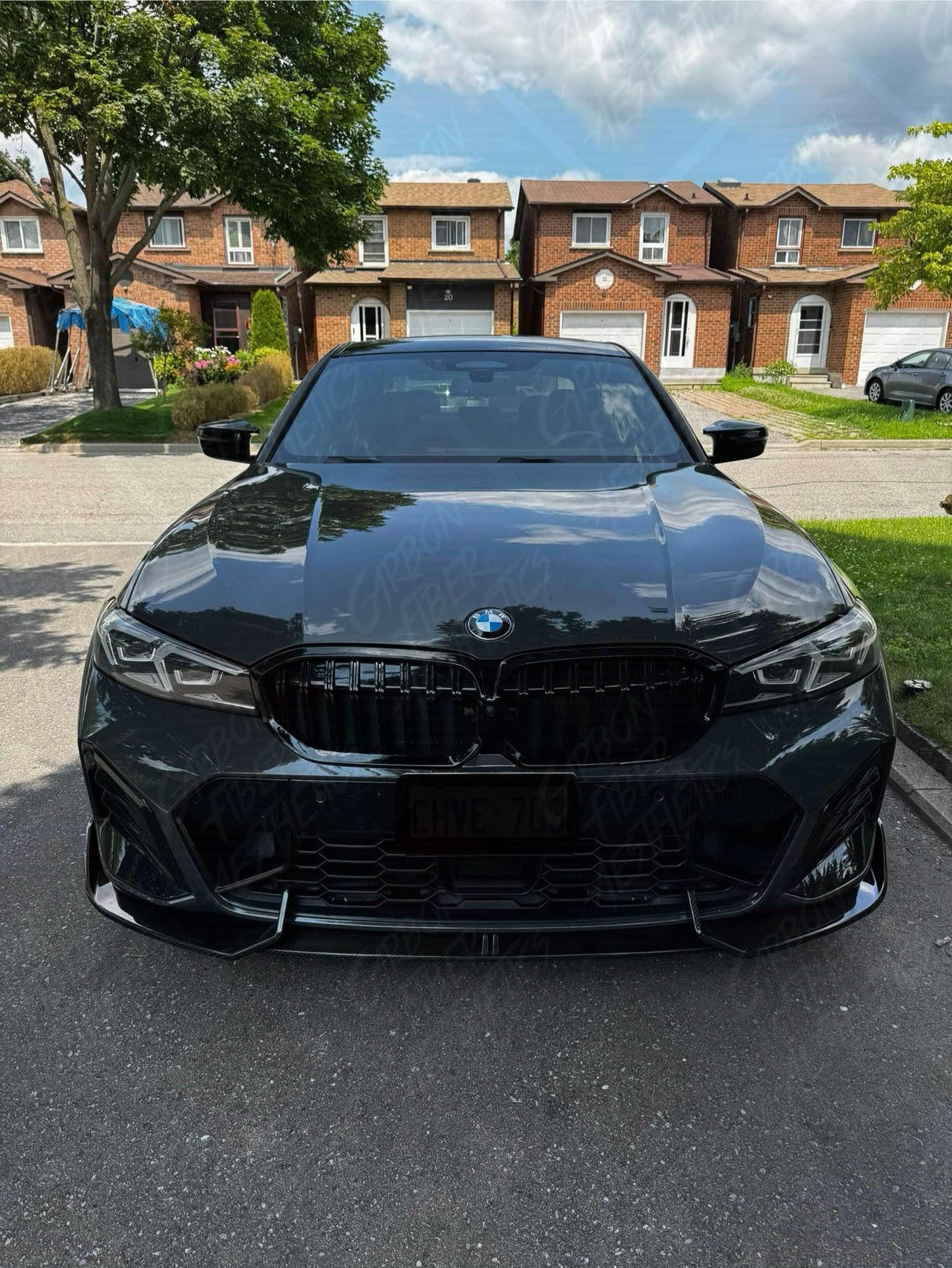 BMW G20 G21 M340 330 Facelift Adro Style Carbon Fiber Front Lip 2023+ BY TAKD Design