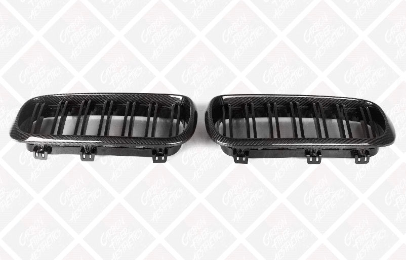 BMW X5M F85 X6M F86 F16 X6 F15 X5 Carbon Fiber Front Grilles