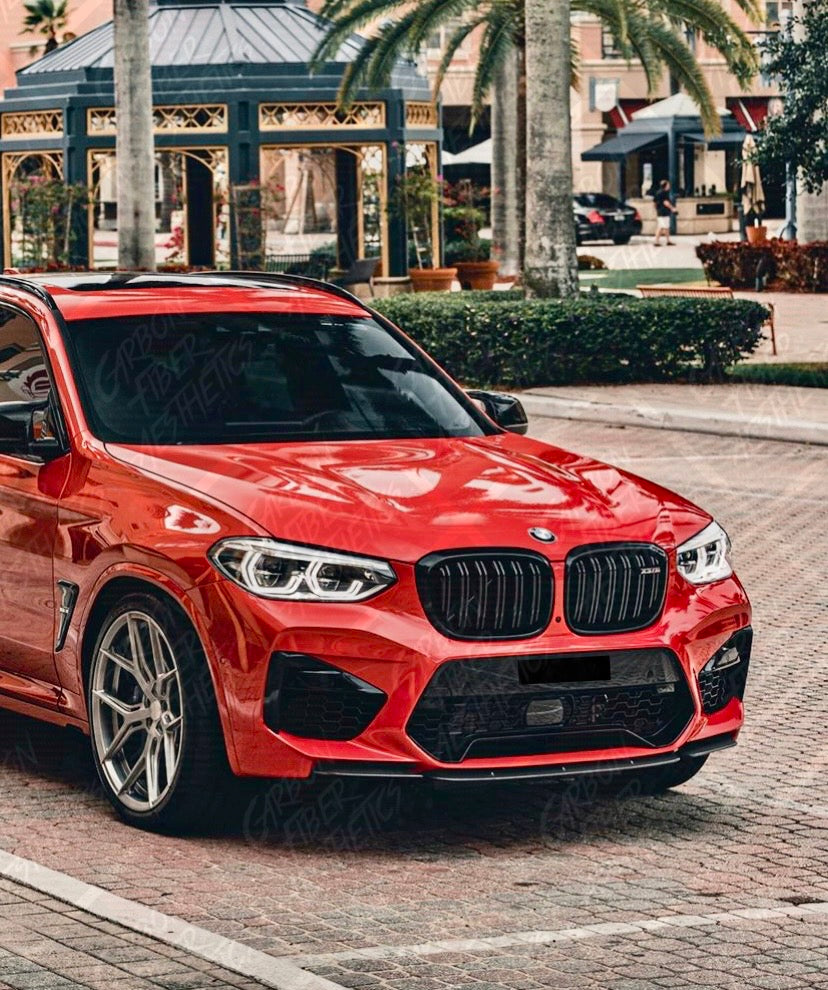 BMW X3M F97 X4M F98 Carbon Fiber Sterckenn Style Front Lip Pre Lci