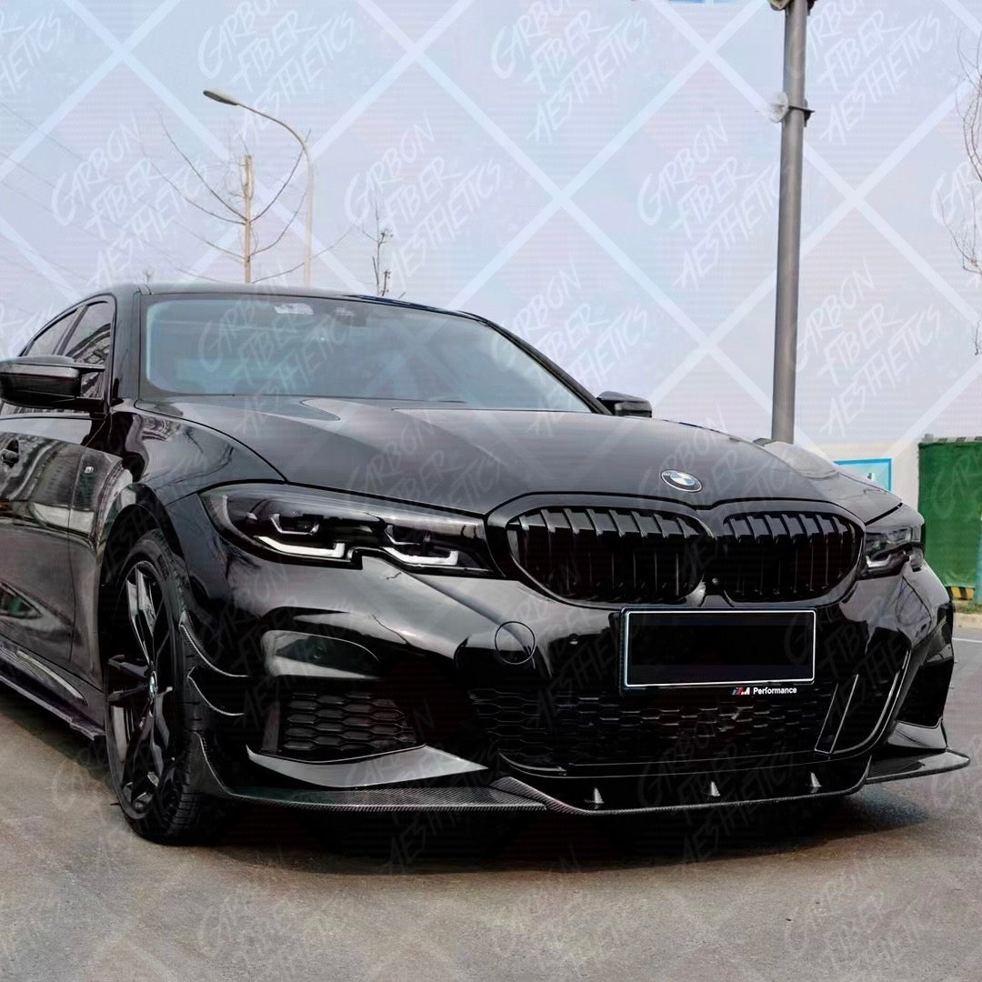 BMW G20 3 Series M340 330 DTM Style Carbon Fiber Front Lip Pre Facelift