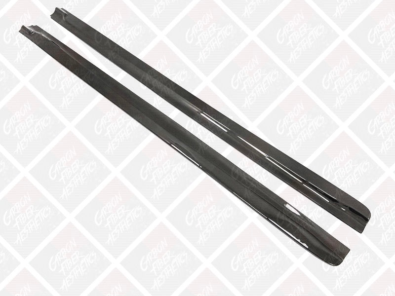 BMW F85 X5M F15 X5 F86 X6M F16 X6 M Sport Carbon Fiber Side Skirts Extensions 3D Style
